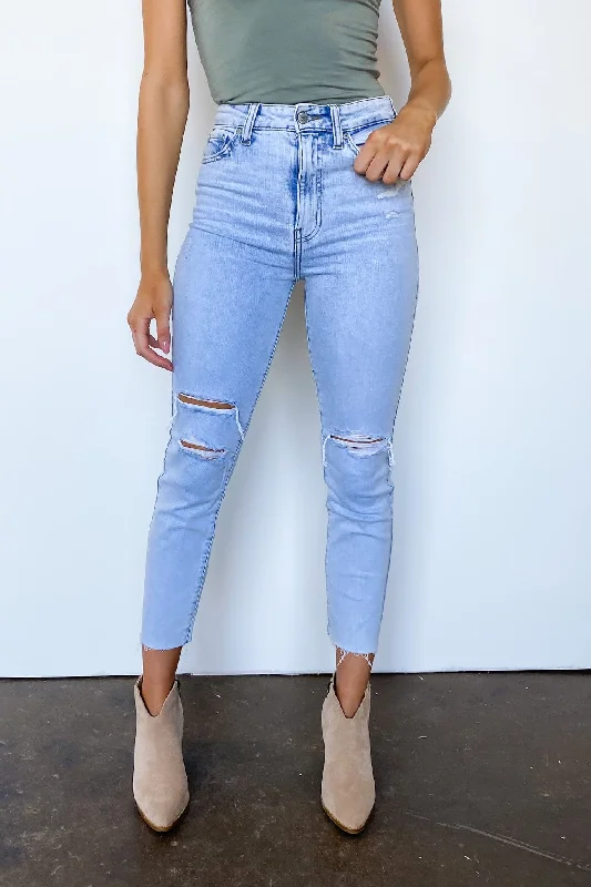 Kiss and Tell Ultra High Rise Straight Distressed Jeans - FINAL SALE