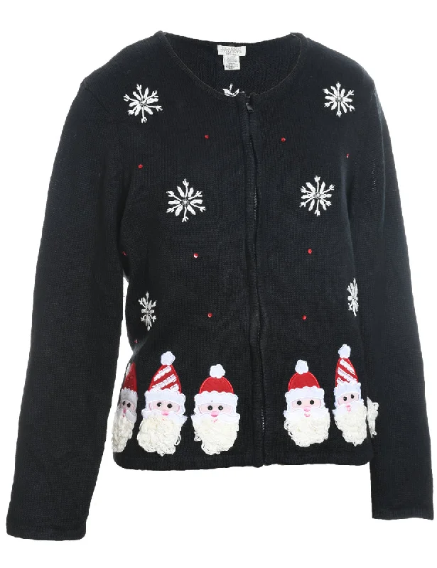 Snowfall Design Christmas Cardigan - XL