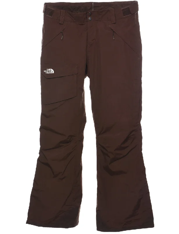 The North Face Dark Brown Ski Trousers - W37 L32