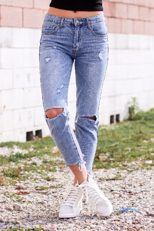 Trent Distressed Boyfriend Jeans - FINAL SALE