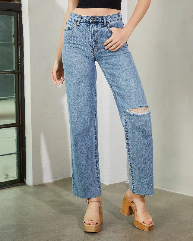 Woolridge High Rise Straight Leg Jeans