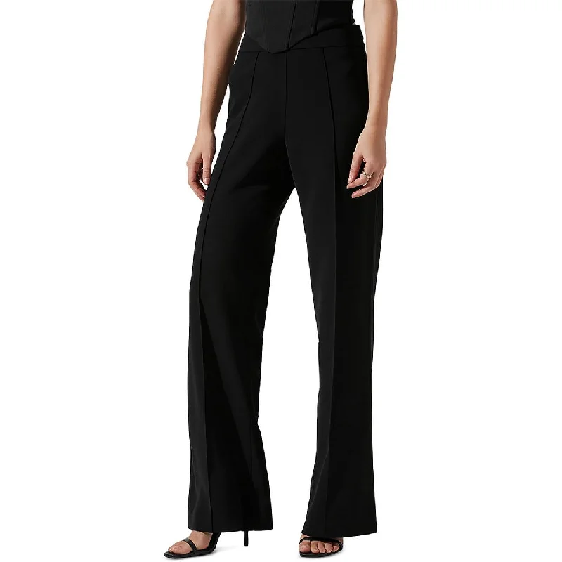 ASTR the Label Womens Madison High Rise Wide Leg Straight Leg Pants