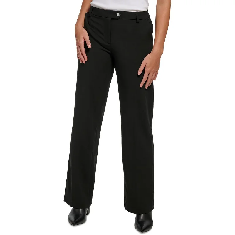 Calvin Klein Womens Casual Pull On Wide Leg Pants