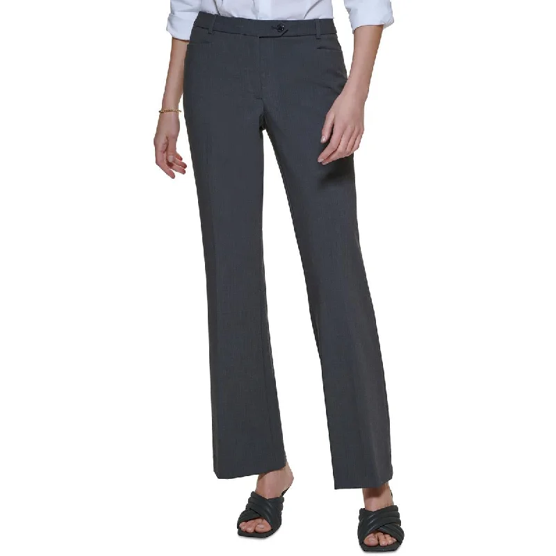 Calvin Klein Womens Modern Fit Mid Rise Dress Pants