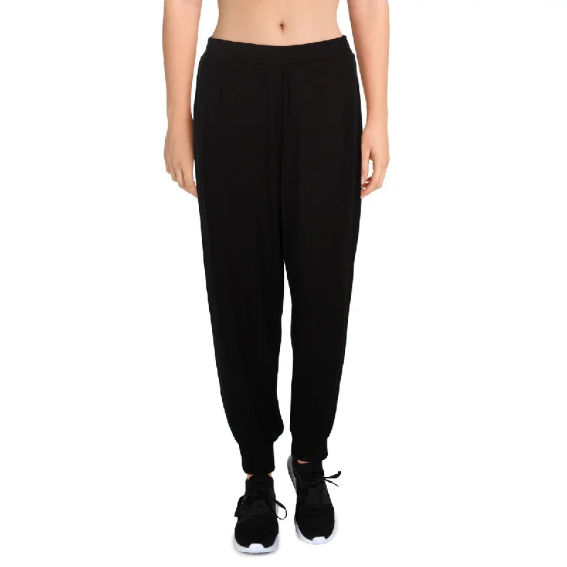 Elie Tahari Womens High Rise Knit Jogger Pants