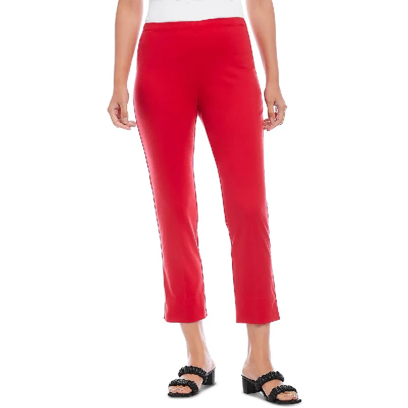 Karen Kane Womens    High Rise Split Hem Capri Pants