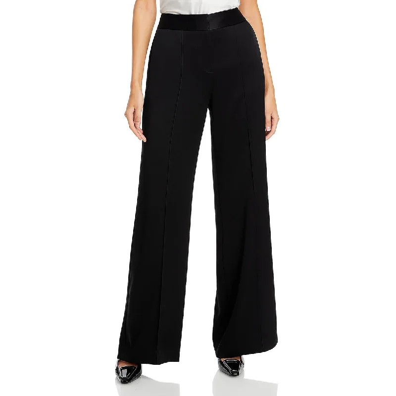 Kobi Halperin Womens Andi High Rise Pintuck Wide Leg Pants