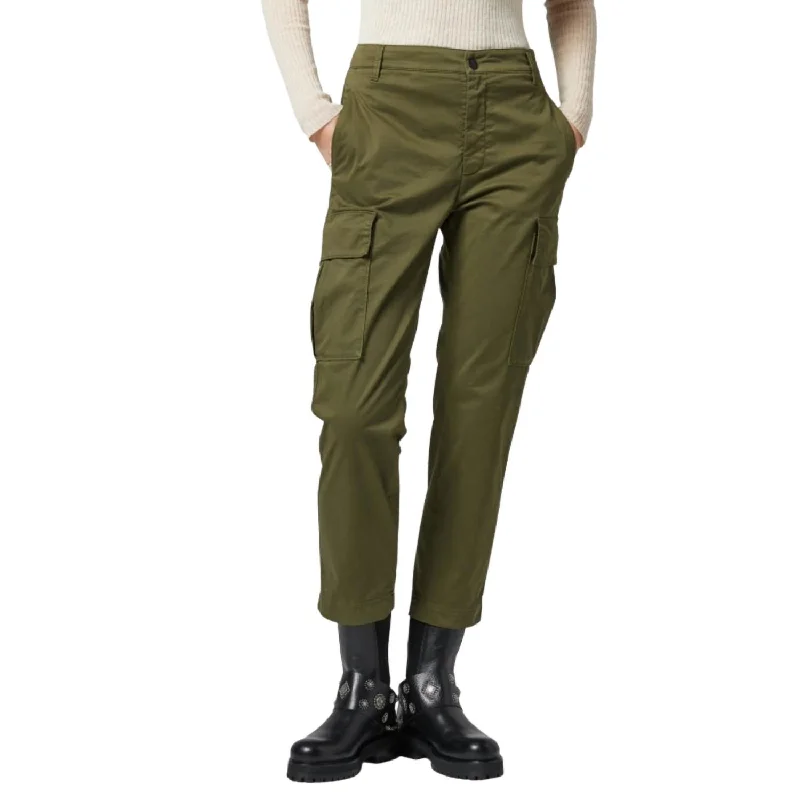 Layla Satin Cargo Trouser In Timo