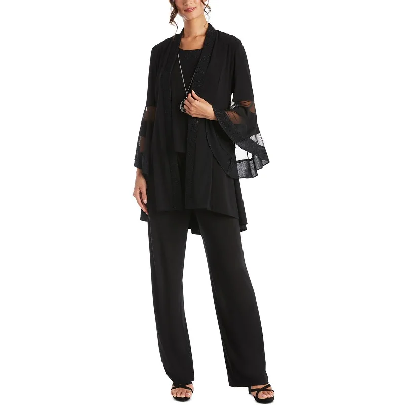 R&M Richards Womens Petites Solid  Dress Pants