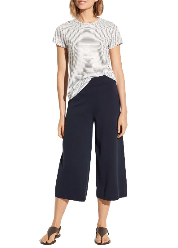 Washed Culotte Pant In Navy