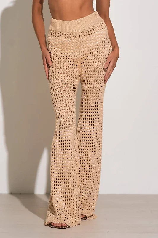 Women's All Natural Crochet Pants