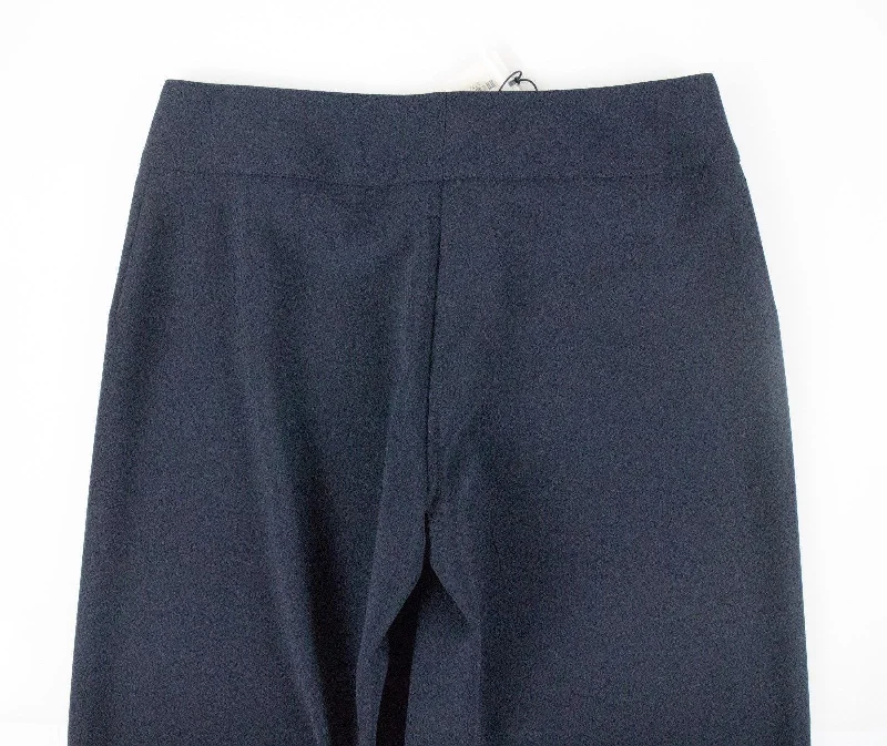 Women's Navy Triacetate Blend Pants